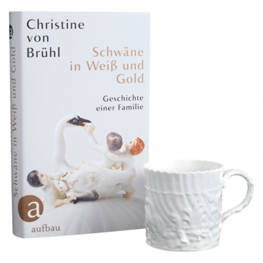 Книга "Schwäne in Weiß und Gold" та кухоль "Swan Service"