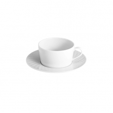 Чайная чашка с блюдцем "Waves Relief", V 0,15 л