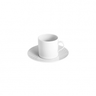 Чашка для эспрессо с блюдцем "Waves Relief", V 0,05 л