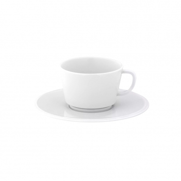 Чайная чашка / Чашка для капучино с блюдцем "Vitruv", V 0,2 л