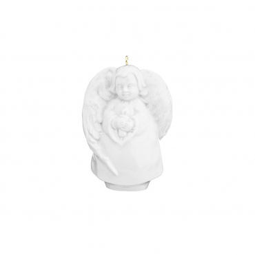 Ялинкова іграшка ангел "Christmas Porcelain", h 4,5 см