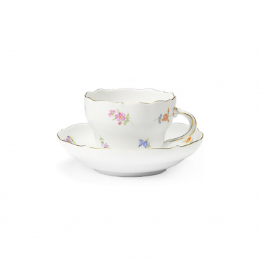 Чайная чашка с блюдцем "Strewn Flowers", v 0,25 л