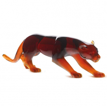 Статуэтка янтарная "Пантера" "Amber Panther", L 42 см