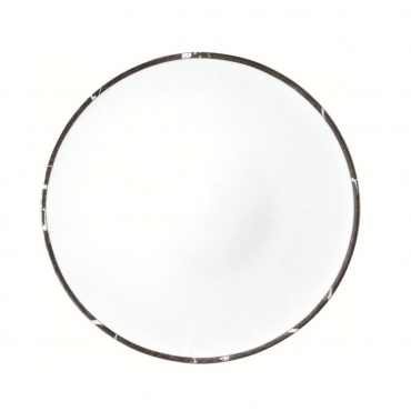 Обеденная тарелка инкрустированная платиной "Feuille", d 26 см