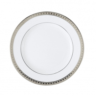Обеденная тарелка инкрустированная платиной "Athéna Platine", D 26 см