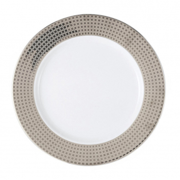 Подстановочная тарелка инкрустированная платиной "Athéna Platine", D 29,5 см