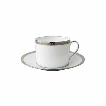 Чайна чашка з блюдцем інкрустовані платиною "Athéna Platine", V 0,25 л