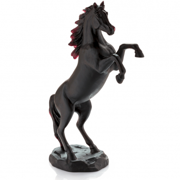 Статуэтка черная "Лошадь" "Spirited Horse", H 37 см