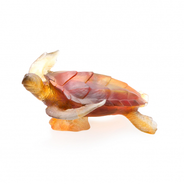 Статуетка бурштинова "Морська черепаха" "SEA TURTLE", L 25 СМ