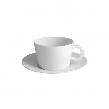 Чайная чашка с блюдцем "ECUME WHITE MATTE", v 0,27 л