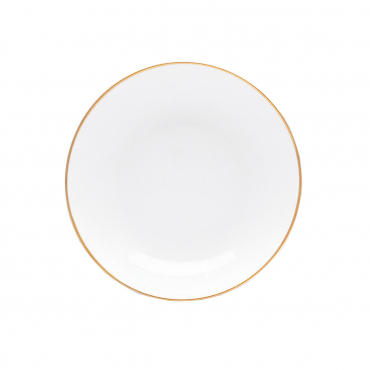 Тарелка для супа инкрустированная золотом "Palmyre", D 19 см