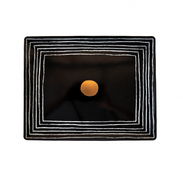 Таця прямокутна інкрустована золотом "Aboro Sarah Lavoine", 26,5x23,5 см