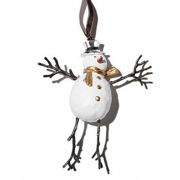 Елочная игрушка "Снеговик" "Snowman", h 14 см