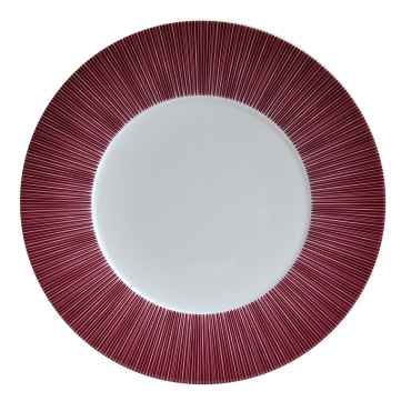 Подстановочная тарелка бордовая "Sol", d 31,5 см