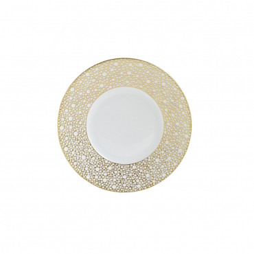 Пирожковая тарелка "Ecume", инкрустированная золотом, d 16 см