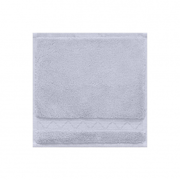 Рушник для обличчя махровий сірий "Caresse", 30x30 см