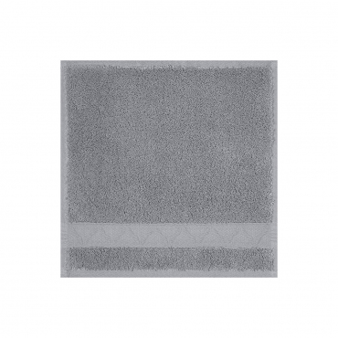Полотенце для лица махровое темно-серое "Caresse", 30x30 см