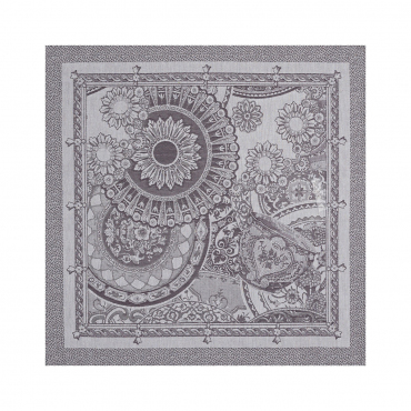 Серветка з бавовняного жакарда бежева "Porcelaine", 58x58 см