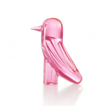 Статуетка рожева "FAUNACRYSTOPOLIS BIRD", H 11,5 см