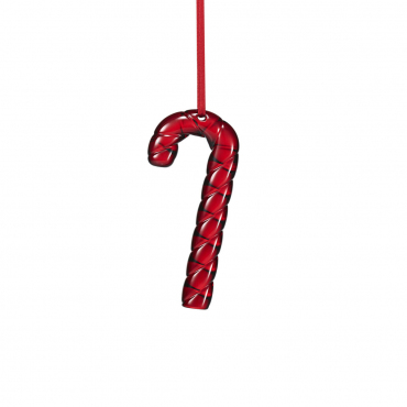 Ялинкова іграшка червона "NOEL CANDY CANE", кришталь огранований, H 10 см