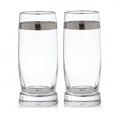 Склянка інкрустована платиною "CASANOVA", набір із 2-х, H 19,3 см