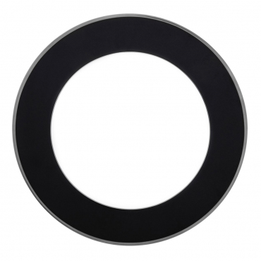 Подстановочная тарелка с платиновой отделкой "LES PRÉSENTATIONS Black", D 31 СМ