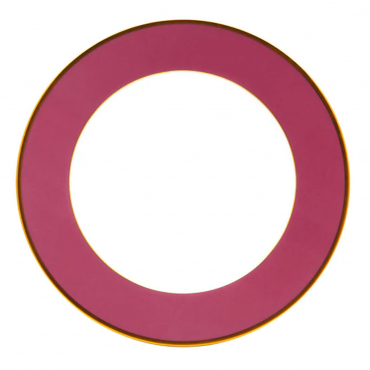 Подстановочная тарелка розовая с золотой отделкой "LES PRÉSENTATIONS Pink", D 31 см