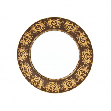 Салатна/десертна тарілка інкрустована золотом "RITZ IMPÉRIAL PARIS Bronze", D 22 см