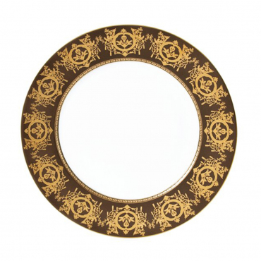 Обеденная тарелка инкрустированная золотом "RITZ IMPÉRIAL PARIS Bronze", D 28 см