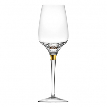 Келих для білого вина інкрустований золотом "Jewel", набір із 2-х, H 24 см