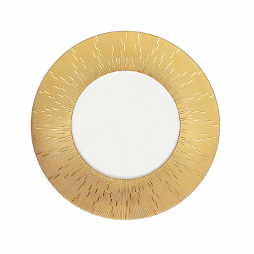 Салатна/десертна тарілка інкрустована золотом "INFINI OR", набір із 4-х, D 24 см