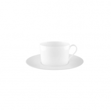 Чайная чашка с блюдцем "Infini Blanc", набор из 4-х, V 0,2 л