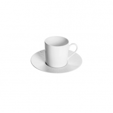 Чашка для еспресо з блюдцем "Infini Blanc", набір із 4-х, V 0,075 л