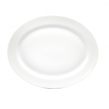 Блюдо овальное "Infini Blanc", L 35,5 см