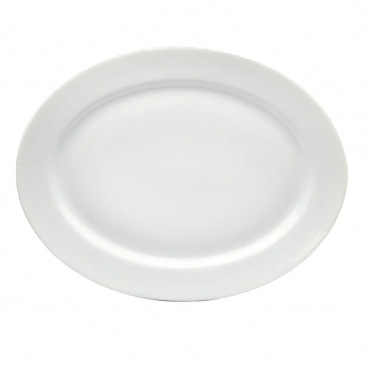 Блюдо овальное "Infini Blanc", L 42 см