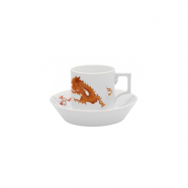 Чашка для эспрессо с блюдцем "Ming Dragon", h 6,5 см