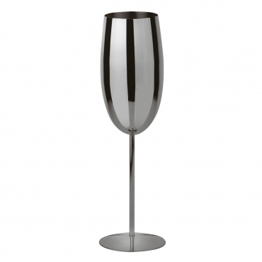 Келих для шампанського чорний "PADERNO BAR", H 25,5 см