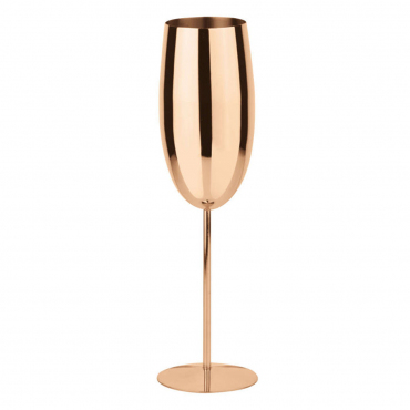 Бокал для шампанського "Paderno Bar", мідний колір, H 25,5 см