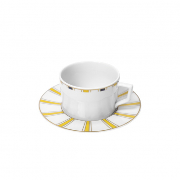 Чайна чашка / Чашка для капучино з блюдцем "Stripes", d 14,5 см (тільки блюдце)