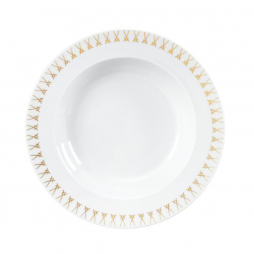 Тарелка для супа/пасты "Swords Luxury Gold", D 26 см