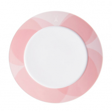 Обеденная тарелка розовая "Paradise Birds Blush", D 29 см