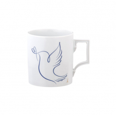 Кружка з блакитною емблемою "Peace Dove", V 0,25 л