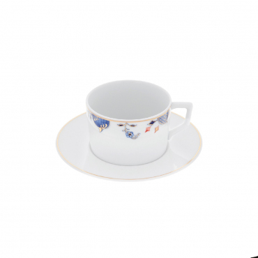 Чайна чашка з блюдцем "Noble Blue", v 0,15 л