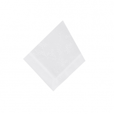 Серветка з білосніжною вишивкою "Bloom", 45х45 см