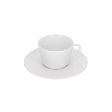 Кофейная чашка с блюдцем матовые "Vitruv Graphic Bisque", V 0,15 л