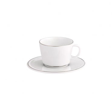 Кофейная чашка с блюдцем "Vitruv Platinum", V 0,1 л