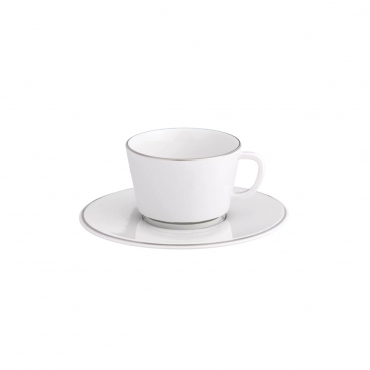 Кофейная чашка с блюдцем "Vitruv Platinum", V 0,15 л