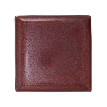 Блюдо квадратное "Red Granite", 24x24 см