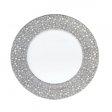 Обеденная тарелка инкрустированная платиной "Ellington", d 27 см