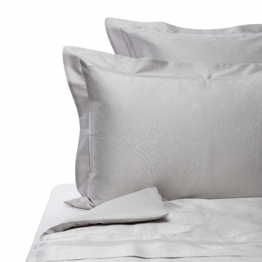 Комплект постельного белья серый, жаккард "Jacquard Lux", 2 предмета, наволочки 65х65 см